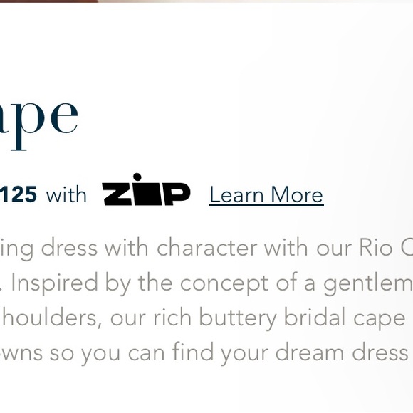 Ivory Bridal Cape - Picture 8 of 9